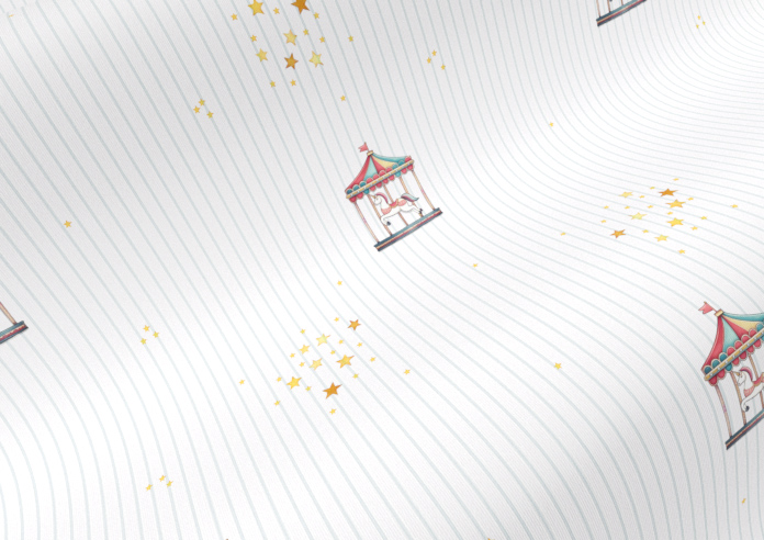 Merrily, Merry Small Fairground - Twist&Fit Roller Blind - Image 4